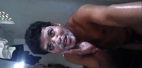  Andhra guy bathing naked